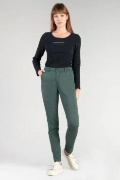 Pantalon LE TEMPS DES CERISES DYLI Green Bottle
