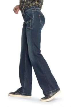 Jean LE TEMPS DES CERISES EFTER FLARE Blue Black -Magasin De Vêtements De Mode Pour Femmes tdc jfefter w1382 4