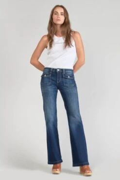 Jean LE TEMPS DES CERISES FLARE FOUR Bleu 10 Jean LE TEMPS DES CERISES FLARE FOUR Bleu -Magasin De Vêtements De Mode Pour Femmes tdc jffour00w1174 4