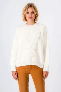 Pull TEDDY SMITH ELOISE Middle White -Magasin De Vêtements De Mode Pour Femmes teddy 31516586 219f 2