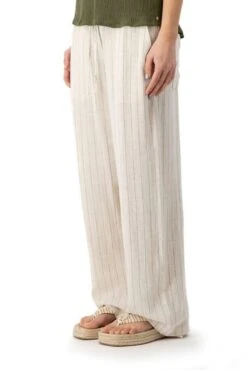 Pantalon En Lin TEDDY SMITH ROSALY Middle White -Magasin De Vêtements De Mode Pour Femmes teddy smith 30116375 219 4