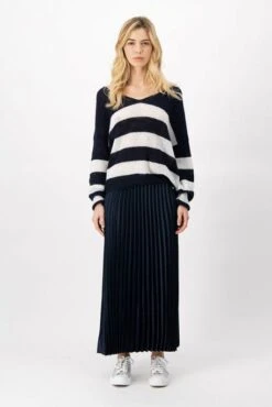 Jupe Longue TEDDY SMITH PLISSA Total Navy
