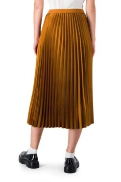Jupe Longue TEDDY SMITH PLISSA Camel