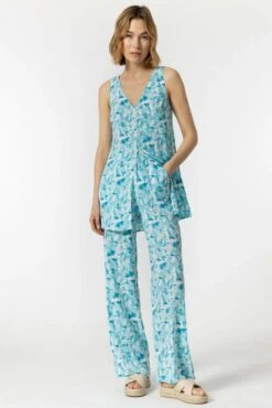 Pantalon TIFFOSI STELLA Turquoise -Magasin De Vêtements De Mode Pour Femmes tiffosi 10048916 731 1