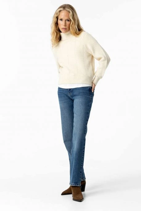 Pull Col Roulé TIFFOSI MORGANA Beige 3 Pull Col Roulé TIFFOSI MORGANA Beige