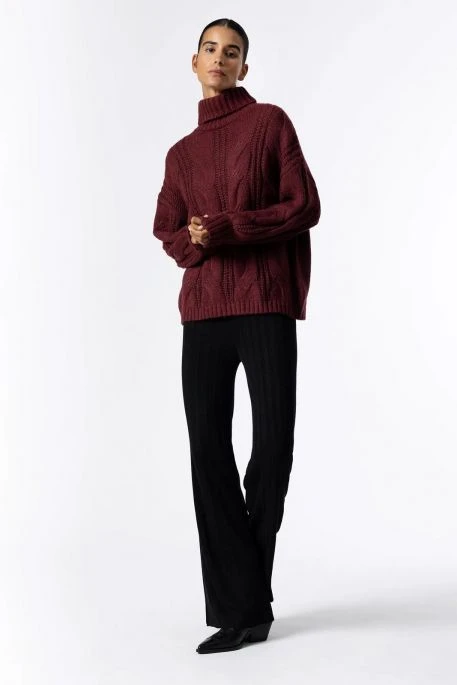 Pull Col Roulé TIFFOSI MELISSA Red 4 Pull Col Roulé TIFFOSI MELISSA Red – Image 2