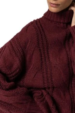 Pull Col Roulé TIFFOSI MELISSA Red 8 Pull Col Roulé TIFFOSI MELISSA Red -Magasin De Vêtements De Mode Pour Femmes tiffosi 10051751 575 4