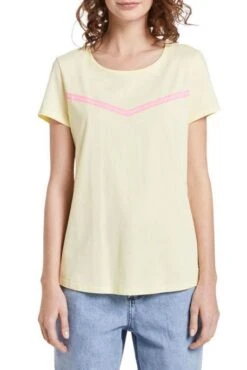 Tee Shirt TOM TAILOR LARISSA Yellow 8 Tee Shirt TOM TAILOR LARISSA Yellow -Magasin De Vêtements De Mode Pour Femmes tom tailor 19445 1