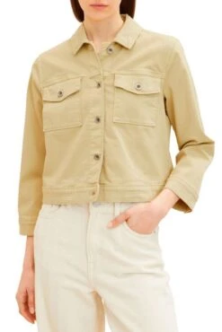 Blouson En Jean TOM TAILOR Light Moderate Olive -Magasin De Vêtements De Mode Pour Femmes tom tailor 23137 1