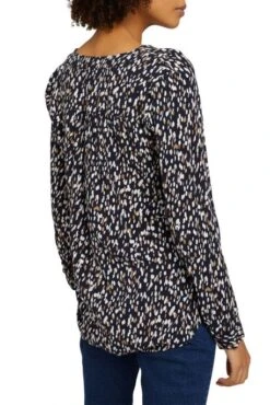 Chemisier TOM TAILOR DOTTED DESIGN NAVY