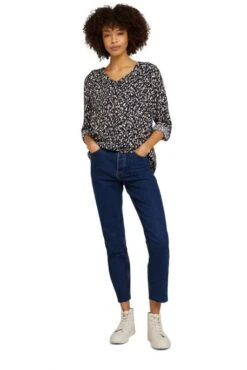 Chemisier TOM TAILOR DOTTED DESIGN NAVY -Magasin De Vêtements De Mode Pour Femmes tt 22659 3