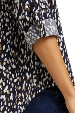 Chemisier TOM TAILOR DOTTED DESIGN NAVY -Magasin De Vêtements De Mode Pour Femmes tt 22659 4