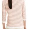 Sweat Rayé TOM TAILOR White/ Pink -Magasin De Vêtements De Mode Pour Femmes tt 23608 2