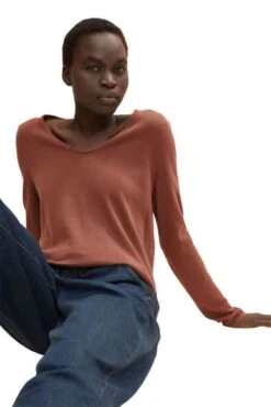 Pull TOM TAILOR Grounded Brown 8 Pull TOM TAILOR Grounded Brown -Magasin De Vêtements De Mode Pour Femmes tt 23619 4