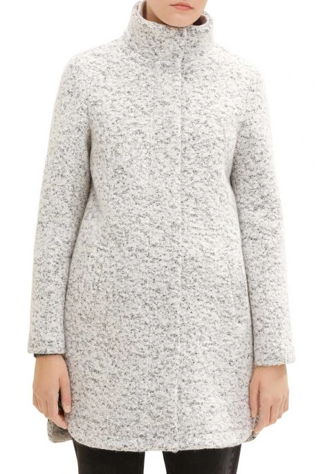 Blouson TOM TAILOR Grey Black Boucle 3 Blouson TOM TAILOR Grey Black Boucle