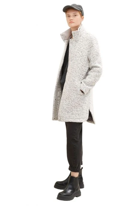 Blouson TOM TAILOR Grey Black Boucle 6 Blouson TOM TAILOR Grey Black Boucle – Image 4