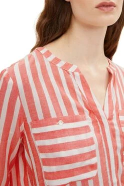 Chemise TOM TAILOR Red Vertical Stripe -Magasin De Vêtements De Mode Pour Femmes tt 24300 3