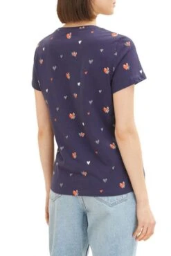 Tee Shirt TOM TAILOR COEUR Navy -Magasin De Vêtements De Mode Pour Femmes tt 24347 2