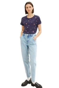 Tee Shirt TOM TAILOR COEUR Navy