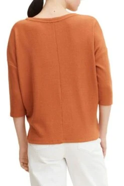 Tee Shirt TOM TAILOR V-NECK Rusty 8 Tee Shirt TOM TAILOR V-NECK Rusty -Magasin De Vêtements De Mode Pour Femmes tt 24374 2