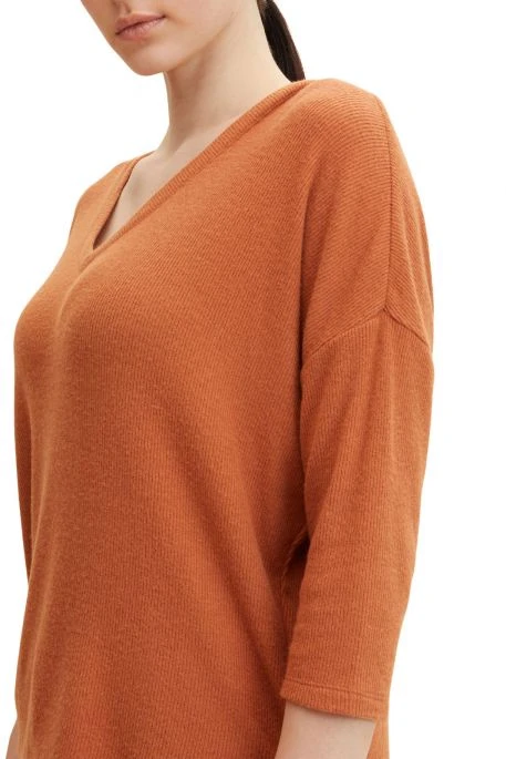 Tee Shirt TOM TAILOR V-NECK Rusty 4 Tee Shirt TOM TAILOR V-NECK Rusty – Image 2