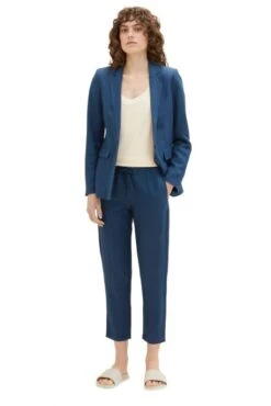 Pantalon TOM TAILOR LINEN Navy