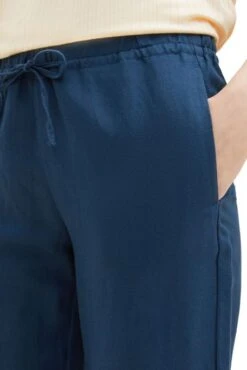 Pantalon TOM TAILOR LINEN Navy -Magasin De Vêtements De Mode Pour Femmes tt 25044 5