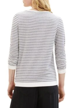 Sweat TOM TAILOR Blue Stripe -Magasin De Vêtements De Mode Pour Femmes tt 25284 2