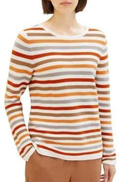 Sweat TOM TAILOR Orange -Magasin De Vêtements De Mode Pour Femmes tt 25288 1