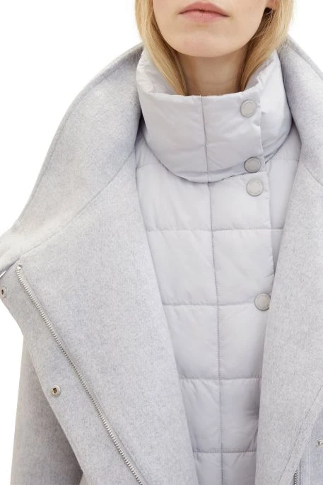 Tom Tailor Manteau TOMTAILOR WOOL Light Grey 4 Tom Tailor Manteau TOMTAILOR WOOL Light Grey â Image 2