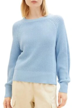 Pull TOM TAILOR MAILLE Blue -Magasin De Vêtements De Mode Pour Femmes tt 25366 1