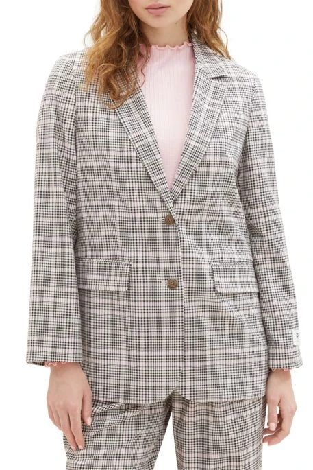 Blazer TOM TAILOR Rose Grey Check 4 Blazer TOM TAILOR Rose Grey Check – Image 2