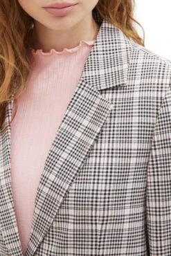Blazer TOM TAILOR Rose Grey Check 10 Blazer TOM TAILOR Rose Grey Check -Magasin De Vêtements De Mode Pour Femmes tt 25369 4