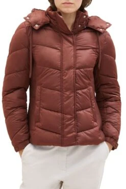Doudoune TOM TAILOR HOODIE Raisin -Magasin De Vêtements De Mode Pour Femmes tt 25678 1