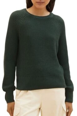 Pull TOM TAILOR MAILLE Green -Magasin De Vêtements De Mode Pour Femmes tt 25722 1