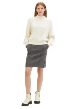 Jupe TOM TAILOR Shady Grey 8 Jupe TOM TAILOR Shady Grey -Magasin De Vêtements De Mode Pour Femmes tt 25917 4