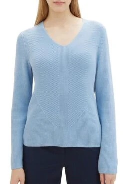 Pull TOM TAILOR COL V Fjord Blue