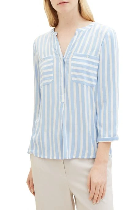 Chemise TOM TAILOR Blue Stripe 4 Chemise TOM TAILOR Blue Stripe â Image 2