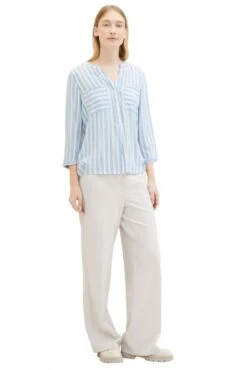 Chemise TOM TAILOR Blue Stripe 9 Chemise TOM TAILOR Blue Stripe -Magasin De VĂȘtements De Mode Pour Femmes tt 26190 4