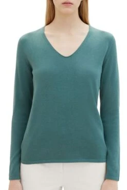 Pull TOM TAILOR COL V Pine Green