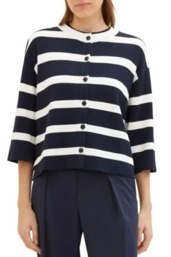 Gilet TOM TAILOR Navy Stripe -Magasin De Vêtements De Mode Pour Femmes tt 26488 1