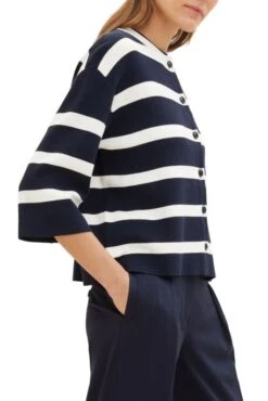 Gilet TOM TAILOR Navy Stripe