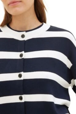 Gilet TOM TAILOR Navy Stripe -Magasin De Vêtements De Mode Pour Femmes tt 26488 5