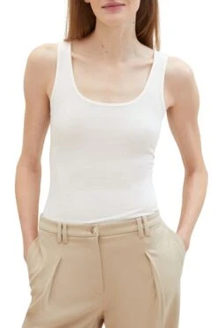 Débardeur TOM TAILOR Whisper White -Magasin De Vêtements De Mode Pour Femmes tt 26729 1