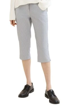 Pantacourt TOM TAILOR Navy Stripe -Magasin De Vêtements De Mode Pour Femmes tt 26837 1