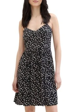 Robe Courte TOM TAILOR Black Flower -Magasin De Vêtements De Mode Pour Femmes tt 26866 1
