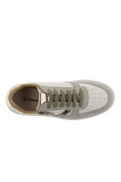 Baskets VICTORIA Madrid Metal & Split Leather Kaki 10 Baskets VICTORIA Madrid Metal & Split Leather Kaki -Magasin De Vêtements De Mode Pour Femmes victoria 23674 4