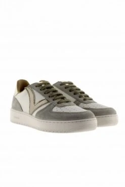 Baskets VICTORIA Madrid Metal & Split Leather Kaki 11 Baskets VICTORIA Madrid Metal & Split Leather Kaki -Magasin De Vêtements De Mode Pour Femmes victoria 23674 5