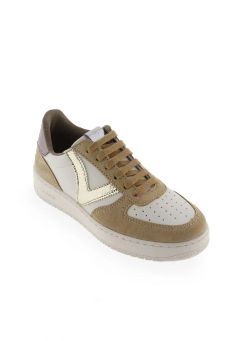 Baskets VICTORIA Madrid Metal & Split Leather Cuero 3 Baskets VICTORIA Madrid Metal & Split Leather Cuero