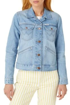 Blouson En Jean WRANGLER ICON Blue Sunrise